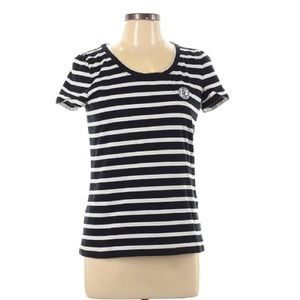 Lauren Active Ralph Lauren Striped Top, Size Large, Black White